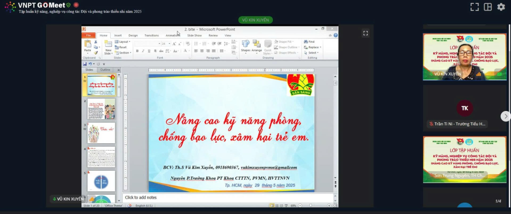 Tập huấn nâng cao kỹ năng phòng, chống bạo lực, xâm hại trẻ em
