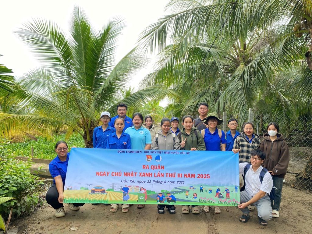 Tuổi trẻ Trà Vinh đồng loạt ra quân Ngày Chủ nhật xanh lần thứ III, năm 2025